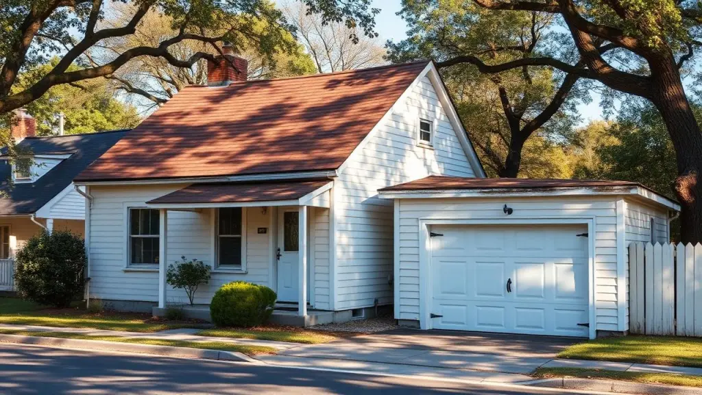 Residential garage door serviced by Momentum Overhead Doors in Elon, NC