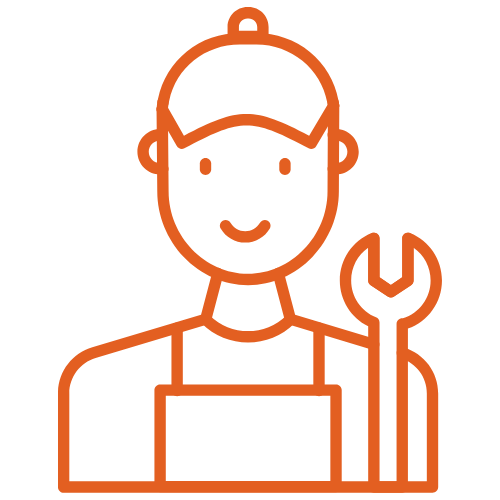 Garage door technician holding a wrench, representing Momentum Overhead Doors' expert repair and installation services in Charlotte, NC.